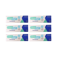 Clinomyn Fresh Mint Fluoride Toothpaste for Smokers with Anti-Stain Formula 75ml - Pack of 6