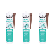 Bond It Multi-Mate Brown Multipurpose Sealant 310ml - Pack of 3