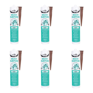 Bond It Multi-Mate Brown Multipurpose Sealant 310ml - Pack of 6
