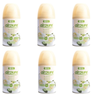 Airpure Auto Air Freshener Refill Jasmine Essence 250ml can on a living room shelf
