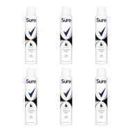 Sure Invisible Pure Antiperspirant Deodorant for Women 200ml - Pack of 6