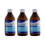 Bell's Healthcare Witch Hazel (distilled) Natural Skin Toner Cleanser 200ml - Pack of 3