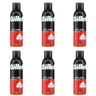 Gillette Original Scent Shave Foam 200ml can on white background
