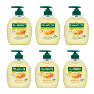 Palmolive Handwash Liquid Soap Milk & Honey 300ml - Pack of 6