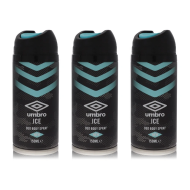 Umbro Deodorant Spray Ice 150ml - Pack of 3