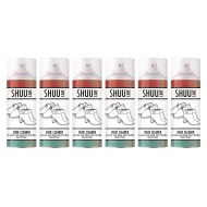 Shuu Shoe Cleaner For Fabric Leather Suede Nubuck 300ml - Pack of 6