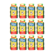 Dishmatic Green General Purpose Washing Up Sponge Refill Heads (6 Pack) - Pack of 12