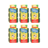  Dishmatic Green General Purpose Washing Up Sponge Refill Heads (6 Pack) - Pack of 6