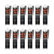 Bond It WP70 Anthracite Neutral Cure Silicone Sealant Rapid Curing 310 ml - Pack of 12
