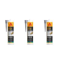 Everbuild Everflex 500 Silicone Sealant Manhattan Grey 295ml - Pack of 3