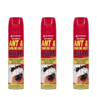 PestShield Ant & Crawling Insect Killer Spray Can 300ml - Pack of 3