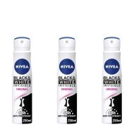 Nivea Black And White Invisible Original Antiperspirant Women Spray 150ml - Pack of 3