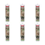 Soudal Repair Express Cement Tube Beige 290ml - Pack of 6