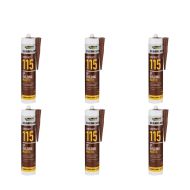 Everbuild 115 General Purpose Building Mastic Grey 285ml - Pack of 6