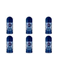 Nivea Men Cool Kick Deodorant Roll On 50ml - Pack of 6