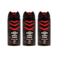 Umbro Power Deodorant Body Spray 150ml - Pack of 3
