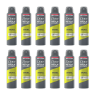 Dove Men+Care Sport Active+Fresh Antiperspirant Deodorant Aerosol 150ml - Pack of 12