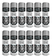 Rapide Auto Extreme Spray Paint Silver Wheel 400ml - Pack of 12
