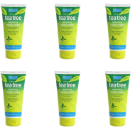 Beauty Formulas Australian Tea Tree Exfoliating Facial Wash 150ml - Pack of 6