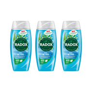 Radox Feel Active Shower Gel 250ml - Pack of 3