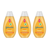 Johnson's No Tears Baby Shampoo For Kids 300ml bottle on a bathroom shelf
