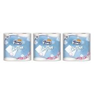 Foxy Cotton Luxury 5ply Thick Toilet Paper 4 Rolls - Pack of 3