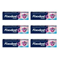 Fixodent Plus Food Barrier Denture Adhesive Cream 40 G - Pack of 6