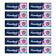 Fixodent Plus Food Barrier Denture Adhesive Cream 40 G - Pack of 12