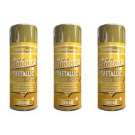 Paint Factory Metallic Gold Spray Paint 200 ml - Pack of 3