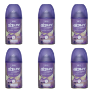 Airpure Air-O-Matic Air Freshener Refill 250ml Lavender Moments - Pack of 6