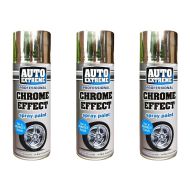 Rapide Auto Extreme Professional Chrome Effect Spray Paint 400ml - Pack of 3