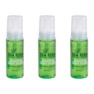 Tea Tree Foaming Face Wash 200ml bottle on a clean bathroom shelf
