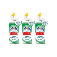 Duck Deep Action Gel Toilet Cleaner Liquid Fresh Pine 750ml - Pack of 3