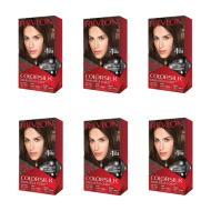 Revlon Colorsilk Beautiful Color Brown Black - Pack of 6