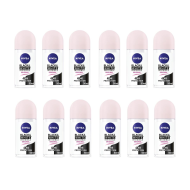 Nivea Roll On Black & White Clear 50ml - Pack of 12