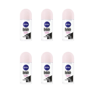 Nivea Roll On Black & White Clear 50ml - Pack of 6