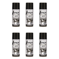 151 Black Gloss Professional Spray Paint For Plastic 400ML - Pack of 6