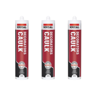 Soudal Decorators Caulk White 290ml paintable interior sealant and filler
