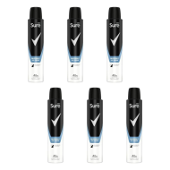 Sure Men Invisible Ice Antiperspirant Deodorant 200ml - Pack of 6