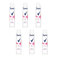 Sure Bright Bouquet Antiperspirant Deodorant for Women 200ml - Pack of 6