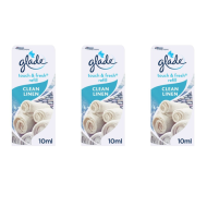 Glade Touch & Fresh Refill Clean Linen Air Freshener 10ml - Pack of 3
