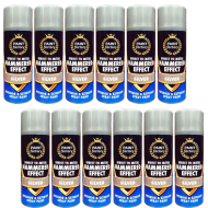 Paint Factory Hammered Effect Spray Paint Silver 400ml - Pack of 12