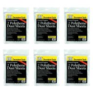 151 General Purpose 2 Polythene Dust Sheets 3.6m x 2.7m - Pack of 6