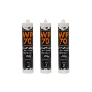 Bond It WP70 Brown Low Modulus Neutral Cure Silicone Sealant Durable Sealing 300ml - Pack of 3