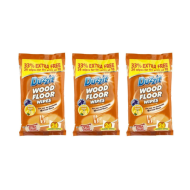 Duzzit Wood Floor Wipes Fresh Lemon 24 Wipes - Pack of 3